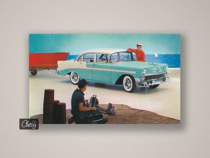 1956 Chevrolet Bel Air 4-Door Sedan Postcard