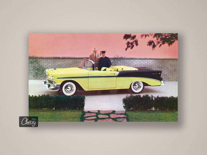 1956 Chevrolet Bel Air Convertible Postcard