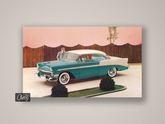 1956 Chevrolet Bel Air Sport Coupe Postcard