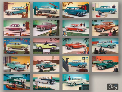 1956 Chevrolet Postcards