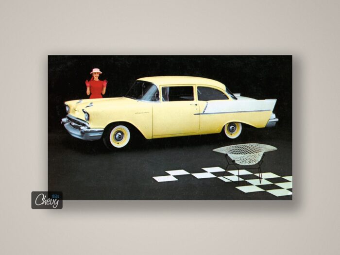 1957 Chevrolet 150 2-Door Sedan Postcard