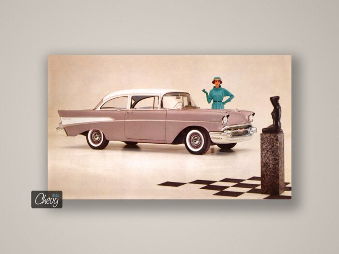 1957 Chevrolet 210 2-Door Sedan Postcard