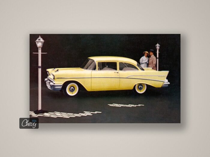 1957 Chevrolet 210 Delray Club Coupe Postcard