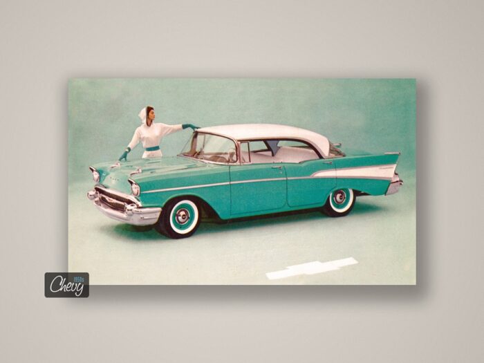 1957 Chevrolet 210 Sport Sedan Postcard