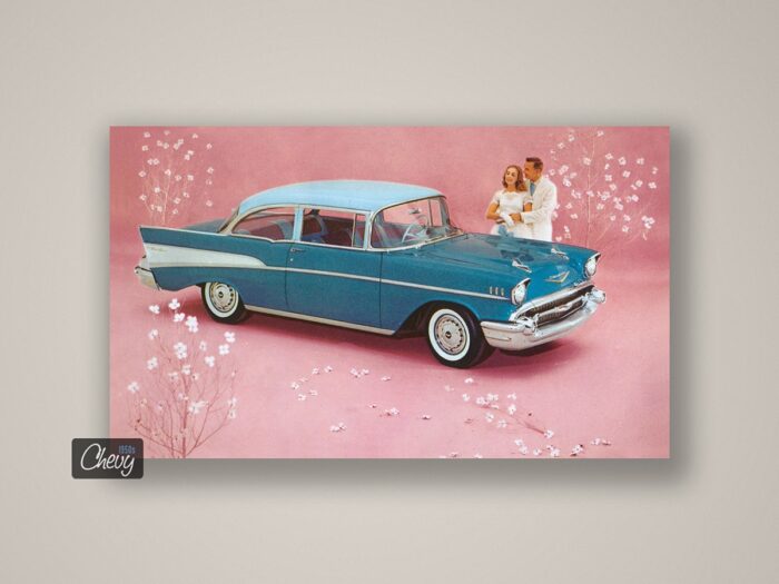 1957 Chevrolet Bel Air 2-Door Sedan Postcard