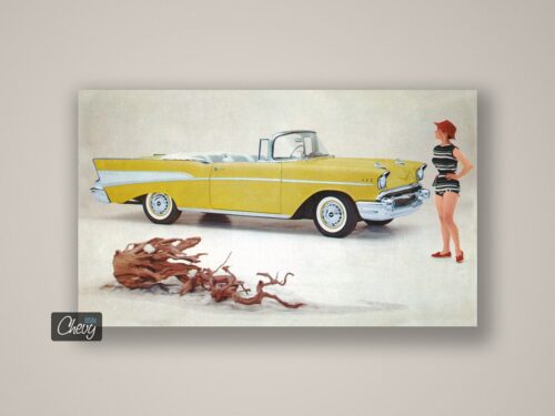 1957 Chevrolet Bel Air Convertible Postcard