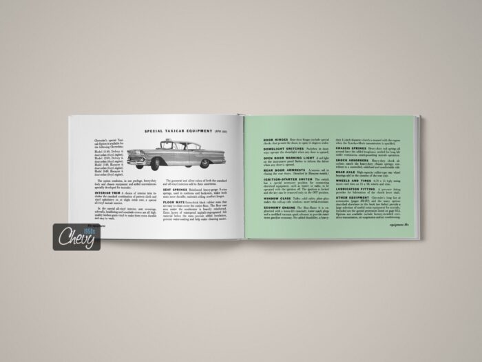 1958 Chevrolet Finger-Tip Facts Book - 11