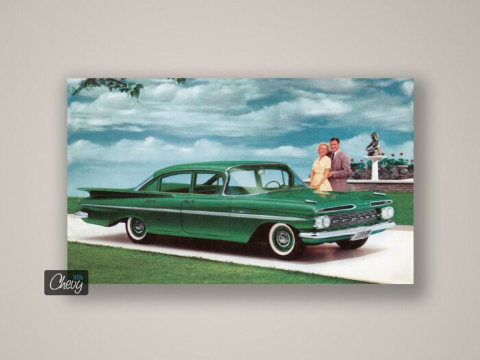 1959 Chevrolet Bel Air 4-Door Sedan Postcard