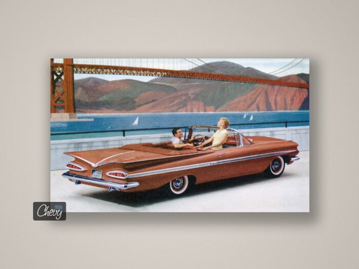 1959 Chevrolet Impala Convertible Postcard