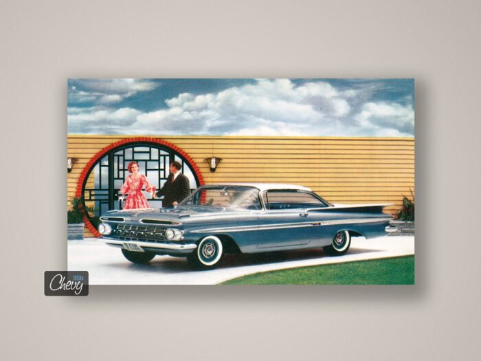 1959 Chevrolet Bel Air Sport Coupe Postcard