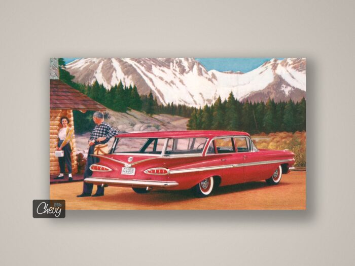 1959 Chevrolet Nomad Station Wagon Postcard